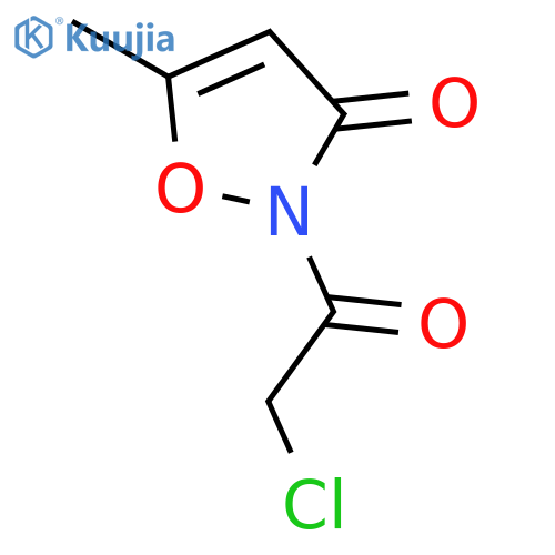 2-(2-chloroacetyl)-5-methyl-2,3-dihydro-1,2-oxazol-3-one structure