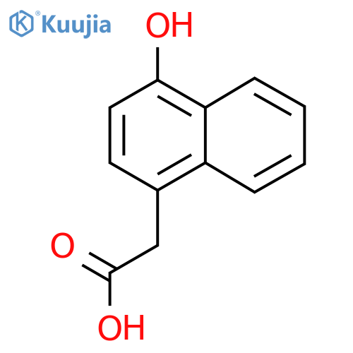 2-(4-Hydroxy-1-naphthyl)acetic acid structure