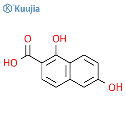 1,6-dihydroxy-2-naphthoic acid structure