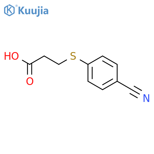3-(4-cyanophenyl)sulfanylpropanoic Acid structure