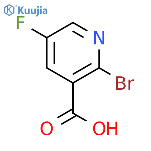 2-Bromo-5-fluoropyridine-3-carboxylic Acid structure