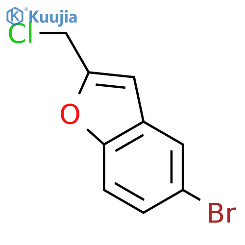 Benzofuran,5-bromo-2-(chloromethyl)- structure