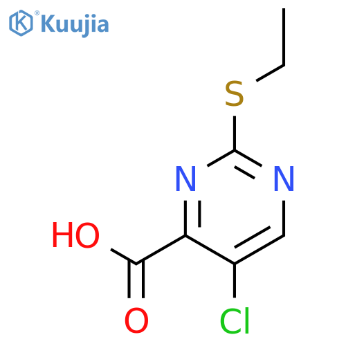 5-Chloro-2-(ethylthio)pyrimidine-4-carboxylic acid structure