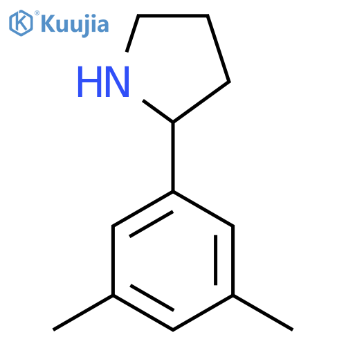 2-(3,5-Dimethylphenyl)pyrrolidine structure