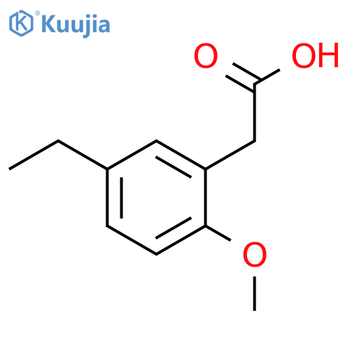 (5-Ethyl-2-methoxyphenyl)acetic acid structure