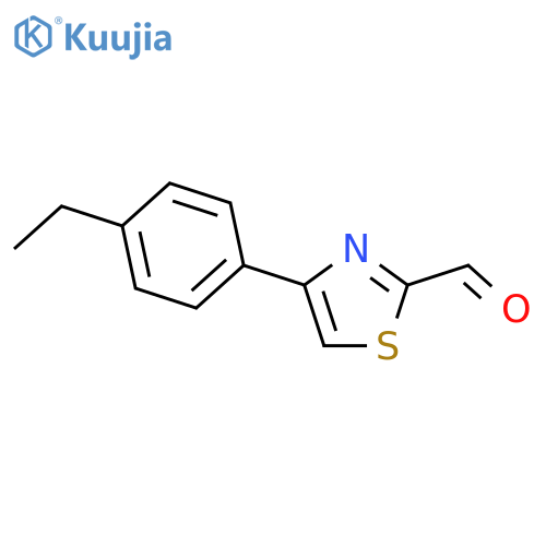 4-(4-Ethylphenyl)-1,3-thiazole-2-carbaldehyde structure
