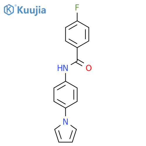 4-Fluoro-N-[4-(1H-pyrrol-1-yl)phenyl]benzamide structure