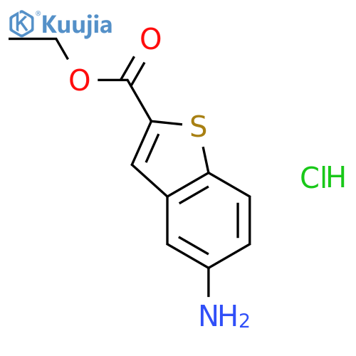 Ethyl 5-Amino-1-benzothiophene-2-carboxylate Hydrochloride structure