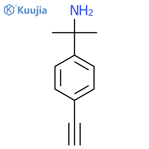 2-(4-ethynylphenyl)propan-2-amine structure