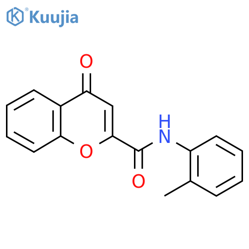 N-(2-methylphenyl)-4-oxo-4H-chromene-2-carboxamide structure