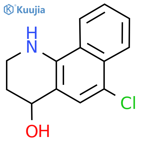Benzo[h]quinolin-4-ol, 6-chloro-1,2,3,4-tetrahydro- structure