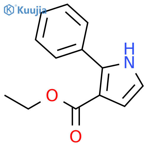 1H-Pyrrole-3-carboxylic acid, 2-phenyl-, ethyl ester structure