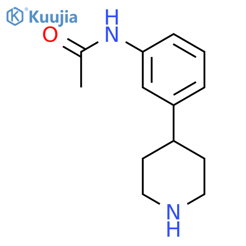N-3-(piperidin-4-yl)phenylacetamide structure