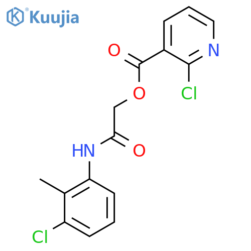 [(3-Chloro-2-methylphenyl)carbamoyl]methyl 2-chloropyridine-3-carboxylate structure