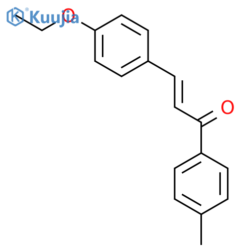 (2E)-3-(4-ethoxyphenyl)-1-(4-methylphenyl)prop-2-en-1-one structure