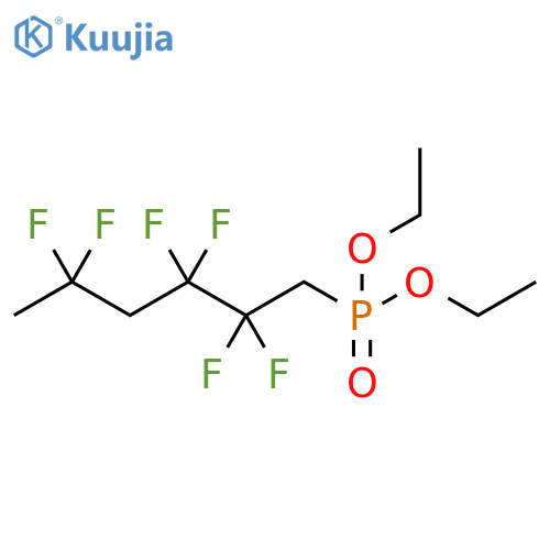 Phosphonic acid, (2,2,3,3,5,5-hexafluorohexyl)-, diethyl ester structure