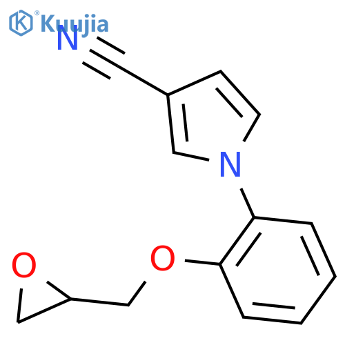 1H-Pyrrole-3-carbonitrile, 1-[2-[(2S)-oxiranylmethoxy]phenyl]- structure