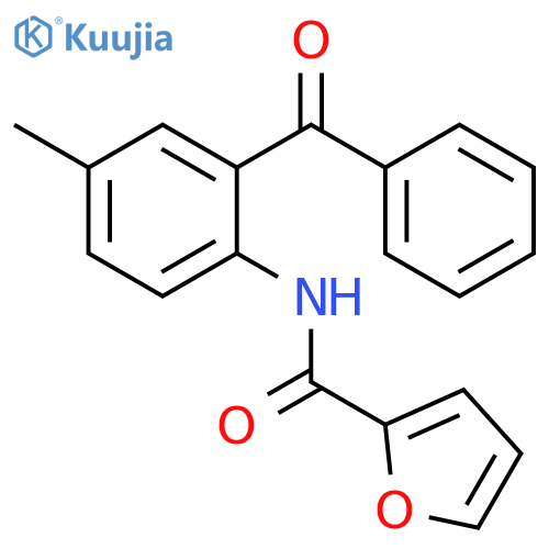 N-(2-benzoyl-4-methylphenyl)furan-2-carboxamide structure