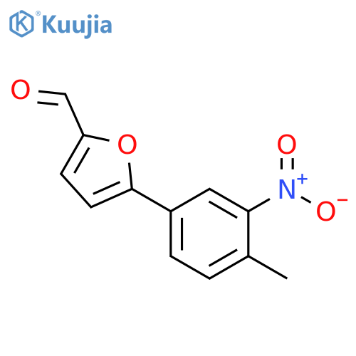 5-(4-methyl-3-nitrophenyl)-2-furaldehyde structure