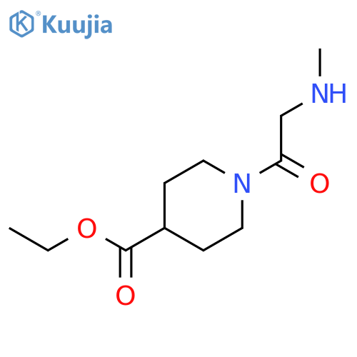 Ethyl 1-2-(Methylamino)acetylpiperidine-4-carboxylate structure