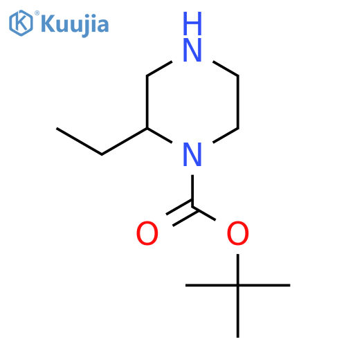 tert-butyl 2-ethylpiperazine-1-carboxylate structure