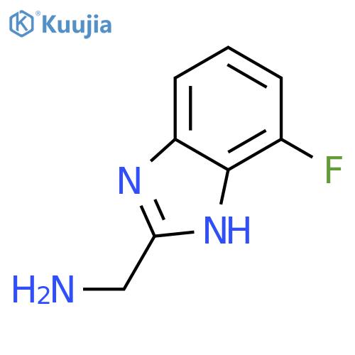1H-Benzimidazole-2-methanamine,7-fluoro- structure