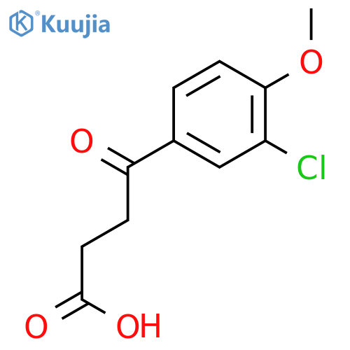 4-(3-Chloro-4-methoxyphenyl)-4-oxobutanoic acid structure