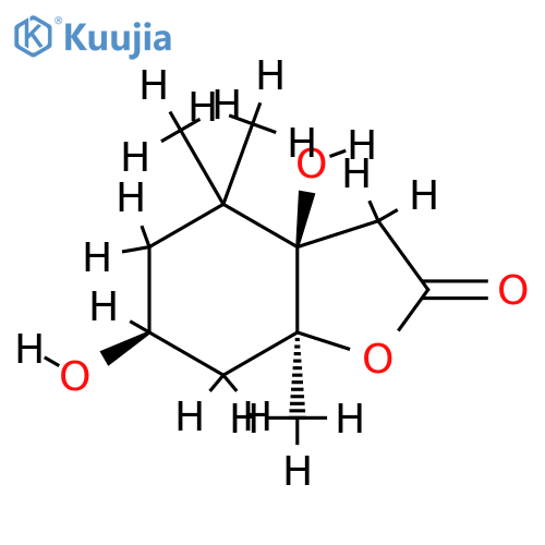 3,6-Dihydroxy-9,10-dinor-8,5-megastigmanolide; (3R*,5R*,6S*)-form structure