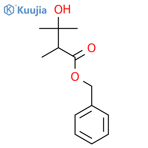 Butanoic acid, 3-hydroxy-2,3-dimethyl-, phenylmethyl ester structure