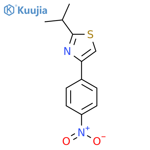 4-(4-nitrophenyl)-2-(propan-2-yl)-1,3-thiazole structure