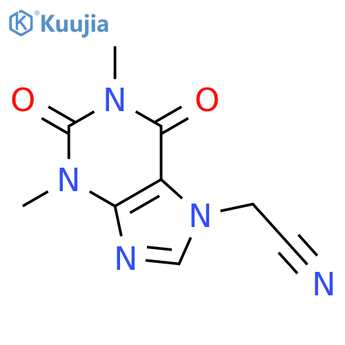2-(1,3-dimethyl-2,6-dioxo-2,3,6,7-tetrahydro-1H-purin-7-yl)acetonitrile structure