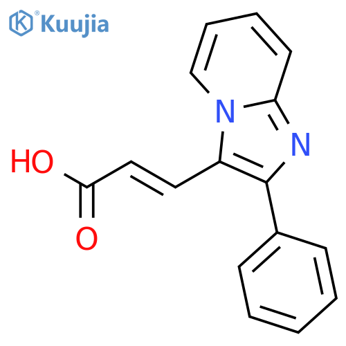 2-PROPENOIC ACID, 3-(2-PHENYLIMIDAZO[1,2-A]PYRIDIN-3-YL)-, (2E)- structure