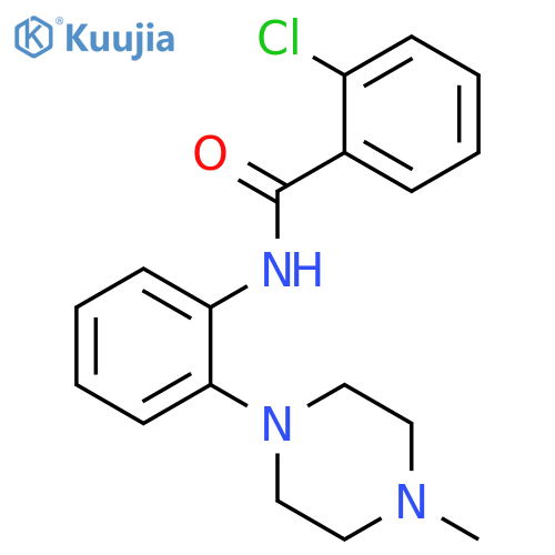 2-chloro-N-[2-(4-methylpiperazin-1-yl)phenyl]benzamide structure