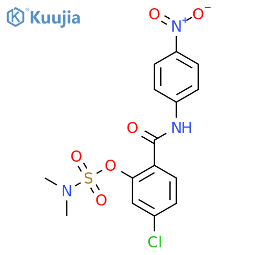 5-Chloro-2-[(4-nitrophenyl)carbamoyl]phenyl N,N-dimethylsulfamate structure