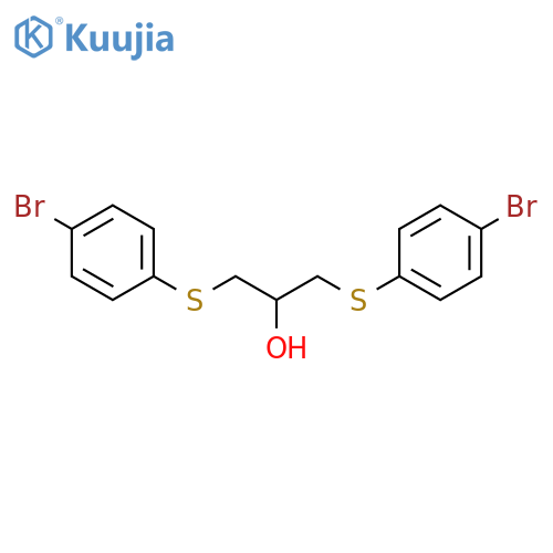 1,3-bis[(4-bromophenyl)sulfanyl]propan-2-ol structure