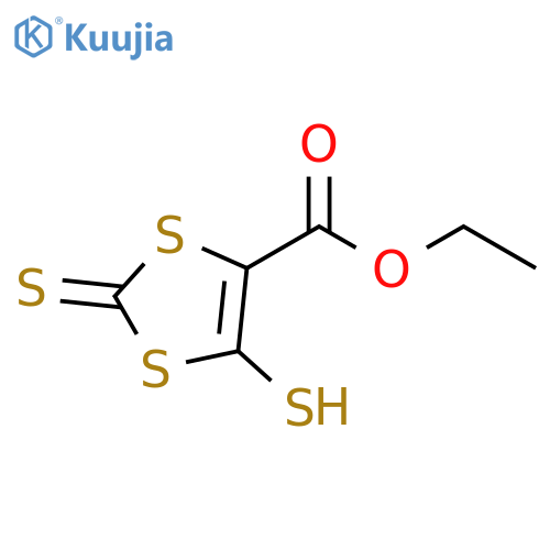 ethyl 5-sulfanyl-2-sulfanylidene-2H-1,3-dithiole-4-carboxylate structure