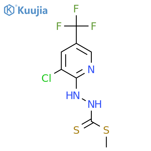 Methyl 2-[3-chloro-5-(trifluoromethyl)-2-pyridinyl]-1-hydrazinecarbodithioate structure