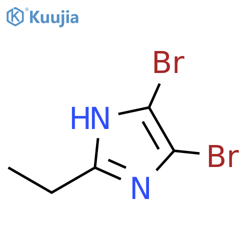 4,5-Dibromo-2-ethyl-1H-imidazole structure