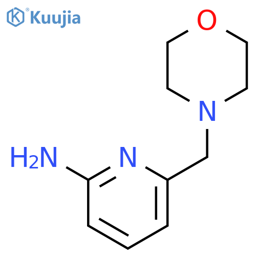 6-[(morpholin-4-yl)methyl]pyridin-2-amine structure