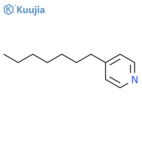 4-Heptylpyridine structure