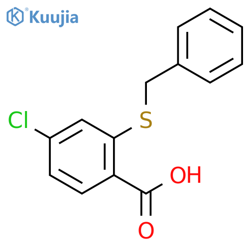 2-(Benzylthio)-4-chlorobenzoic Acid structure