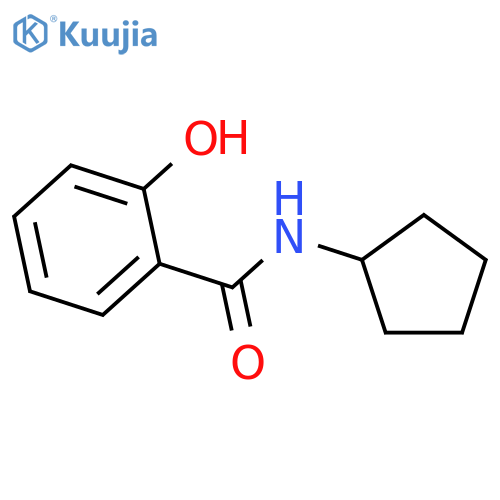 N-cyclopentyl-2-hydroxybenzamide structure