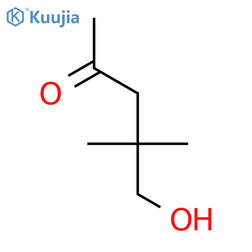 5-hydroxy-4,4-dimethylpentan-2-one structure