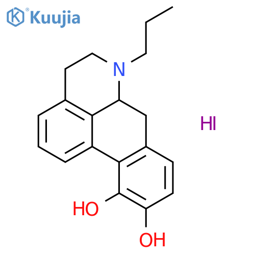 4H-Dibenzo[de,g]quinoline-10,11-diol, 5,6,6a,7-tetrahydro-6-propyl-, hydriodide(1:1) structure