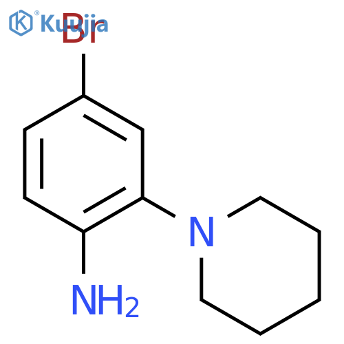 4-bromo-2-(piperidin-1-yl)aniline structure