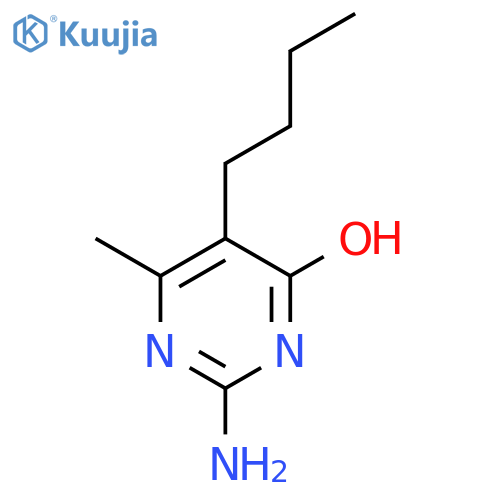 2-amino-5-butyl-6-methylpyrimidin-4(3H)-one structure