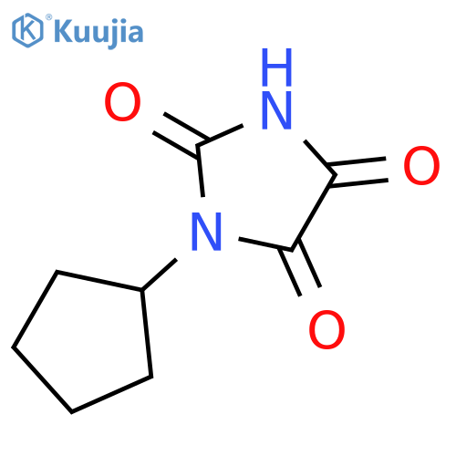 1-cyclopentylimidazolidine-2,4,5-trione structure