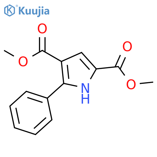 1H-PYRROLE-2,4-DICARBOXYLIC ACID, 5-PHENYL-, DIMETHYL ESTER structure