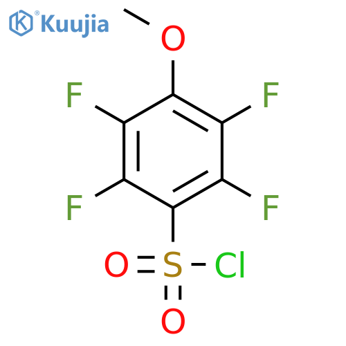 2,3,5,6-Tetrafluoro-4-Methoxybenzene-1-Sulfonyl Chloride structure