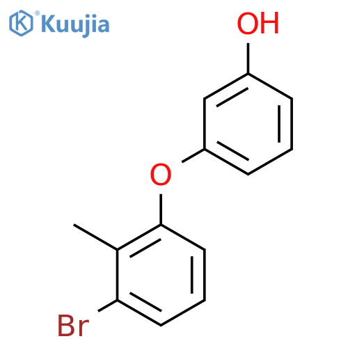 PHENOL, 3-(3-BROMO-2-METHYLPHENOXY)- structure